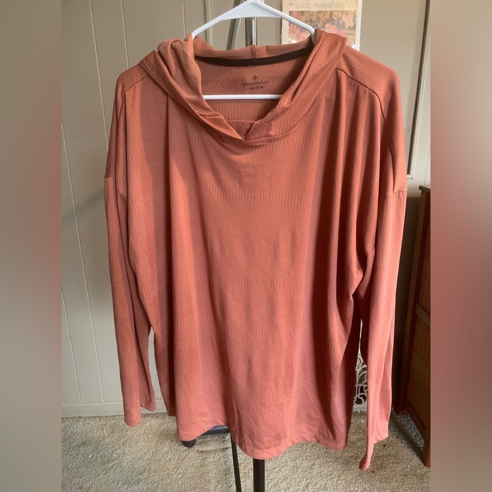 Shambhala Active Lightweight Burnt Orange Hoodie